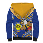 Custom AFL Eagles  NAIDOC Week Sherpa Hoodie Keep The Fire Burning Indigenous Art