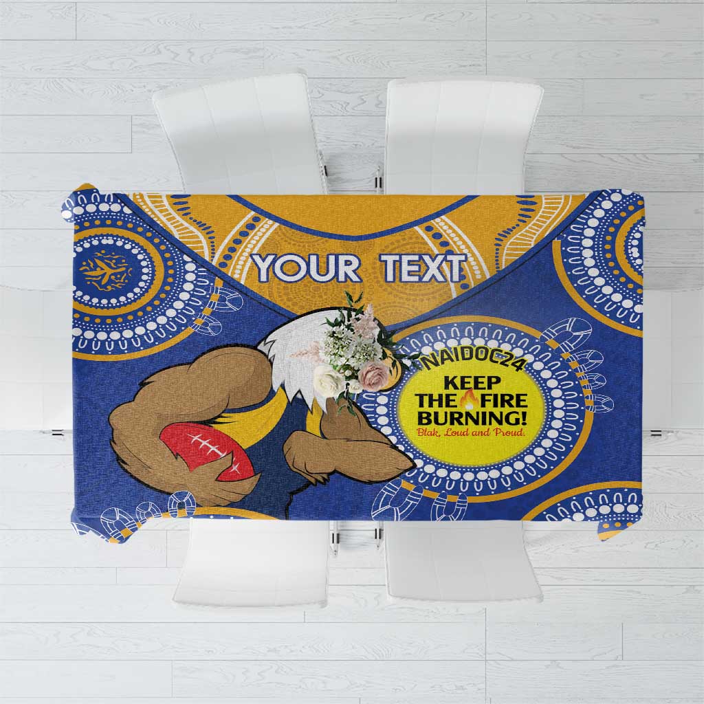 Custom AFL Eagles  NAIDOC Week Tablecloth Keep The Fire Burning Indigenous Art