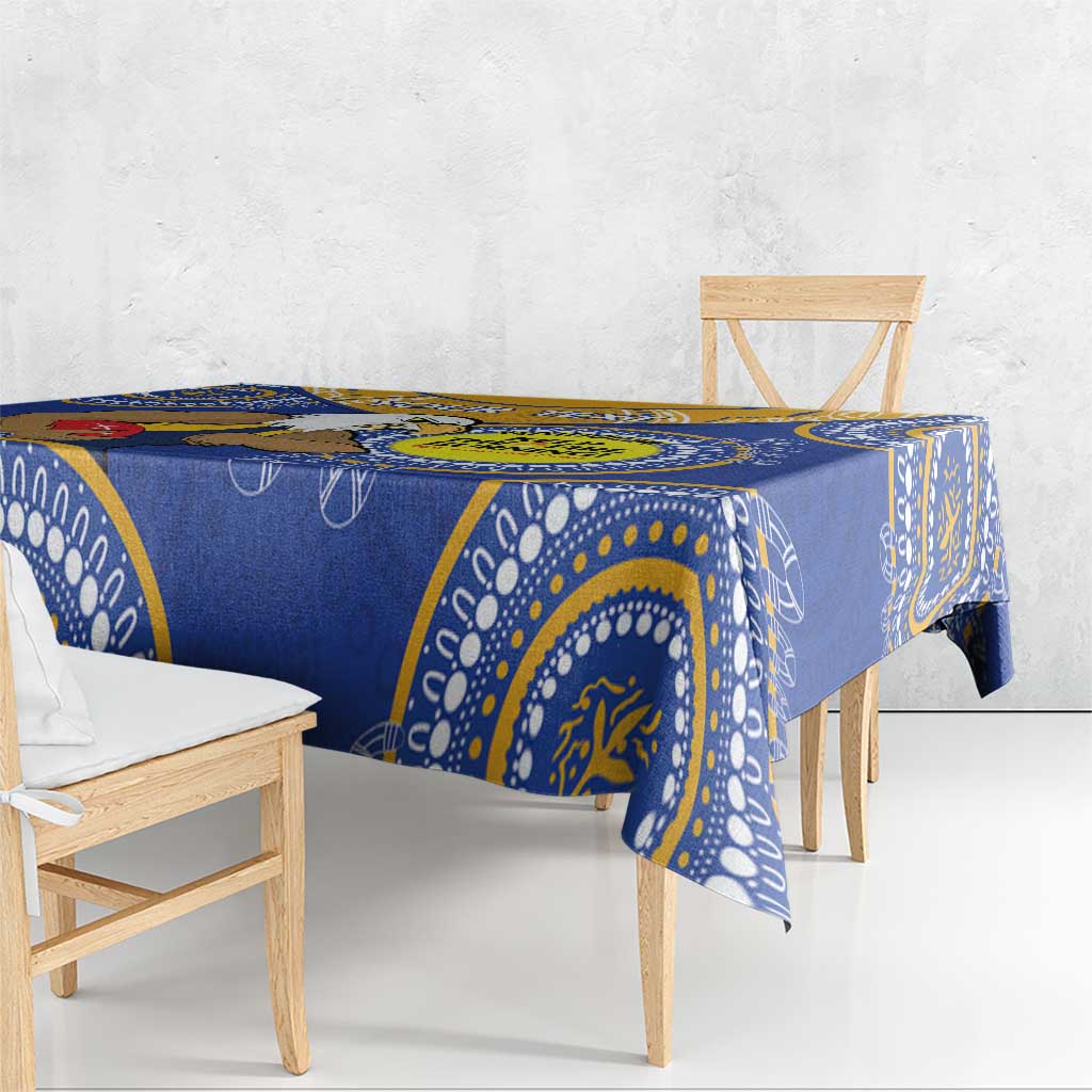 Custom AFL Eagles  NAIDOC Week Tablecloth Keep The Fire Burning Indigenous Art