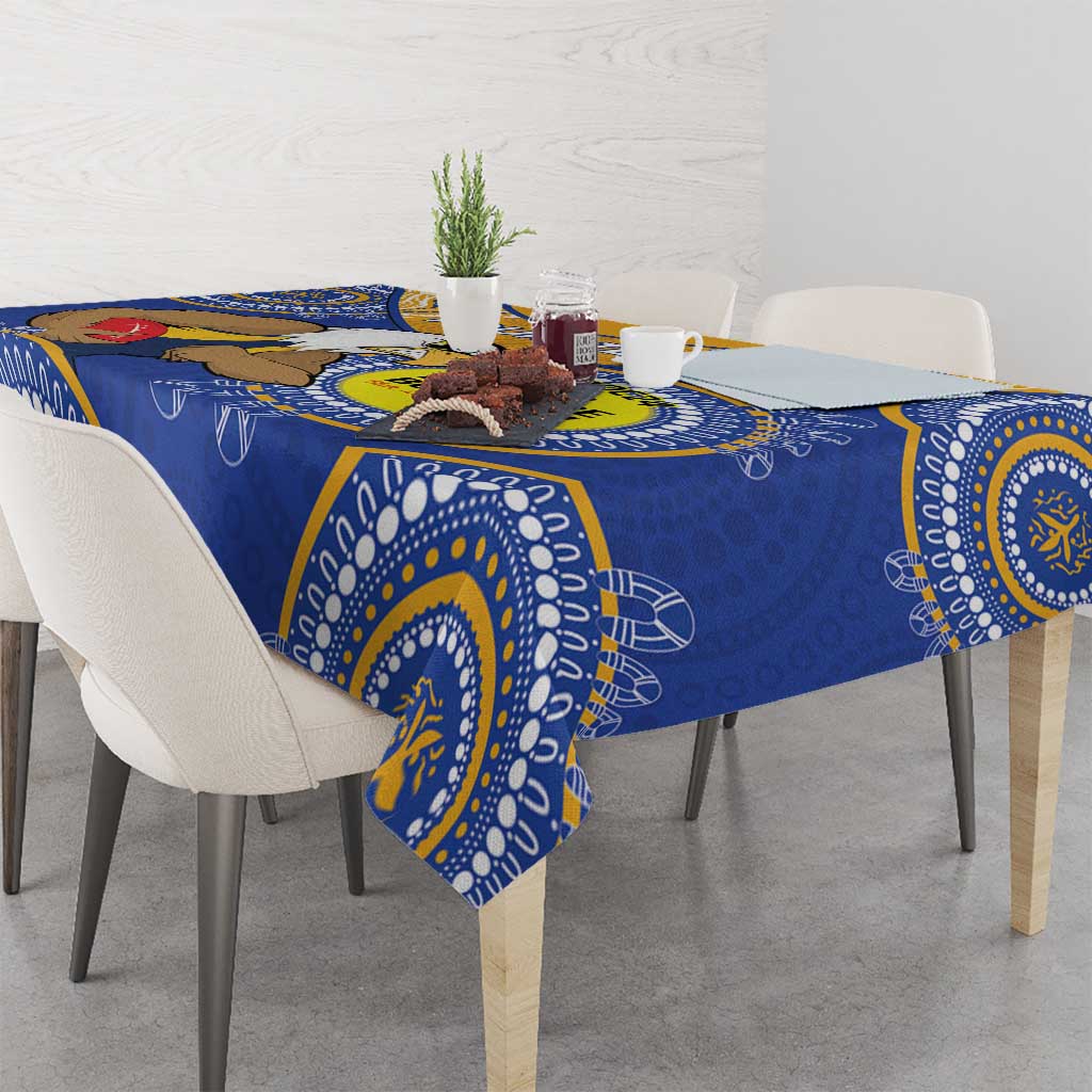 Custom AFL Eagles  NAIDOC Week Tablecloth Keep The Fire Burning Indigenous Art