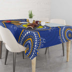 Custom AFL Eagles  NAIDOC Week Tablecloth Keep The Fire Burning Indigenous Art