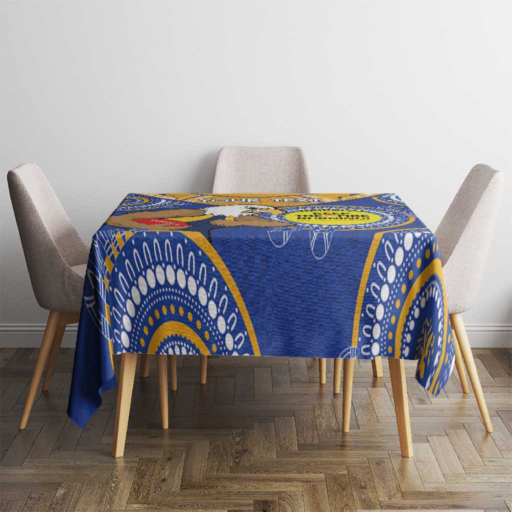 Custom AFL Eagles  NAIDOC Week Tablecloth Keep The Fire Burning Indigenous Art
