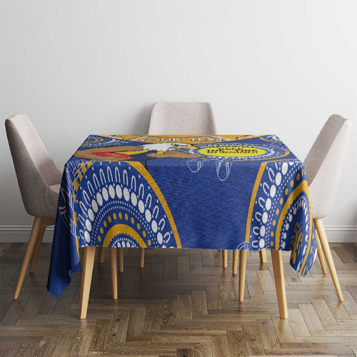 Custom AFL Eagles  NAIDOC Week Tablecloth Keep The Fire Burning Indigenous Art