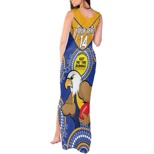 Custom AFL Eagles  NAIDOC Week Tank Maxi Dress Keep The Fire Burning Indigenous Art