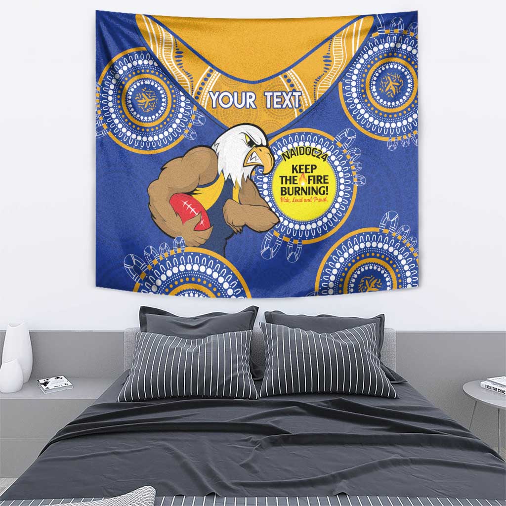 Custom AFL Eagles  NAIDOC Week Tapestry Keep The Fire Burning Indigenous Art