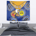 Custom AFL Eagles  NAIDOC Week Tapestry Keep The Fire Burning Indigenous Art