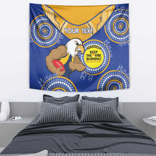 Custom AFL Eagles  NAIDOC Week Tapestry Keep The Fire Burning Indigenous Art