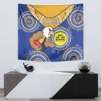 Custom AFL Eagles  NAIDOC Week Tapestry Keep The Fire Burning Indigenous Art