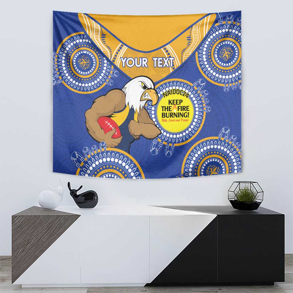 Custom AFL Eagles  NAIDOC Week Tapestry Keep The Fire Burning Indigenous Art