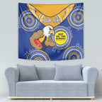 Custom AFL Eagles  NAIDOC Week Tapestry Keep The Fire Burning Indigenous Art