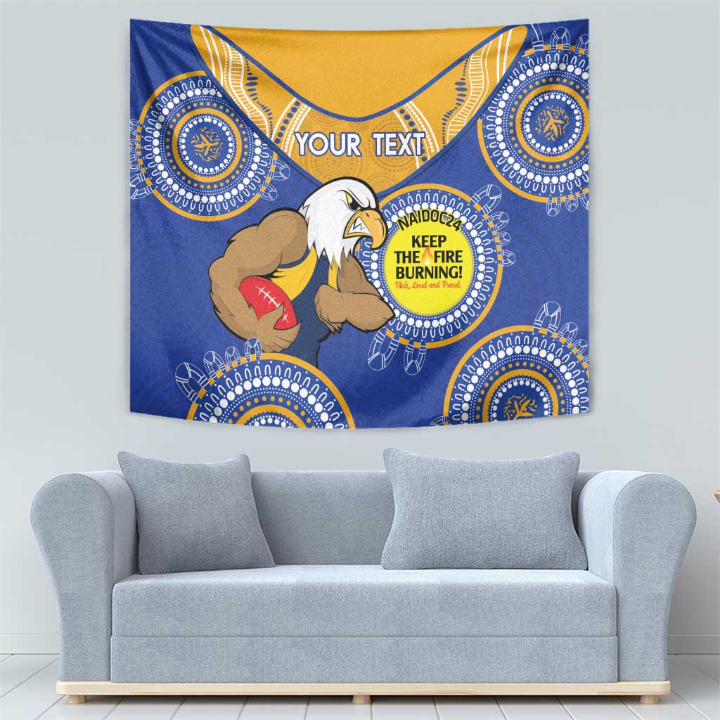 Custom AFL Eagles  NAIDOC Week Tapestry Keep The Fire Burning Indigenous Art