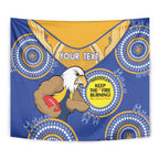 Custom AFL Eagles  NAIDOC Week Tapestry Keep The Fire Burning Indigenous Art
