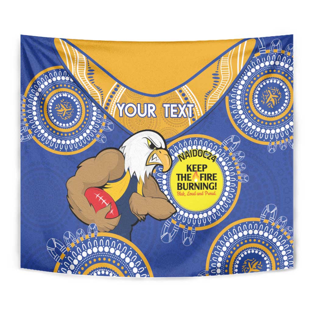 Custom AFL Eagles  NAIDOC Week Tapestry Keep The Fire Burning Indigenous Art