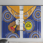 Custom AFL Eagles  NAIDOC Week Window Curtain Keep The Fire Burning Indigenous Art