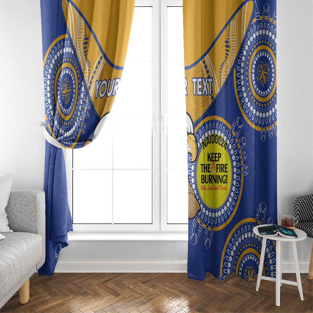 Custom AFL Eagles  NAIDOC Week Window Curtain Keep The Fire Burning Indigenous Art