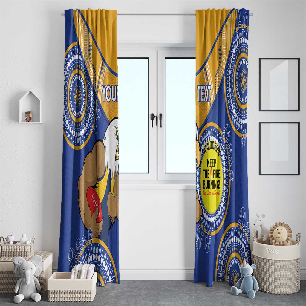 Custom AFL Eagles  NAIDOC Week Window Curtain Keep The Fire Burning Indigenous Art