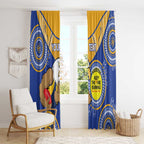Custom AFL Eagles  NAIDOC Week Window Curtain Keep The Fire Burning Indigenous Art
