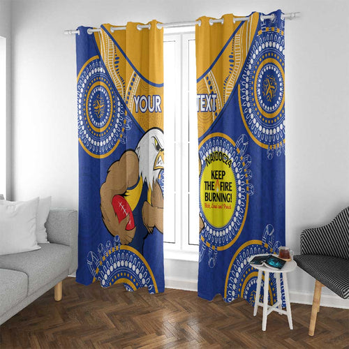 Custom AFL Eagles  NAIDOC Week Window Curtain Keep The Fire Burning Indigenous Art