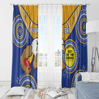 Custom AFL Eagles  NAIDOC Week Window Curtain Keep The Fire Burning Indigenous Art