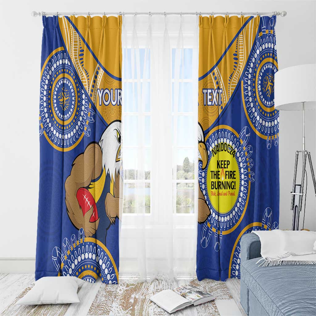 Custom AFL Eagles  NAIDOC Week Window Curtain Keep The Fire Burning Indigenous Art