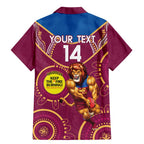 Custom AFL Brisbane Lions NAIDOC Week Family Matching Mermaid Dress and Hawaiian Shirt Keep The Fire Burning Indigenous Art