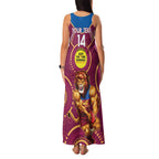 Custom AFL Brisbane Lions NAIDOC Week Family Matching Tank Maxi Dress and Hawaiian Shirt Keep The Fire Burning Indigenous Art