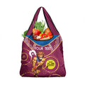 Custom AFL Brisbane Lions NAIDOC Week Grocery Bag Keep The Fire Burning Indigenous Art