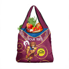Custom AFL Brisbane Lions NAIDOC Week Grocery Bag Keep The Fire Burning Indigenous Art