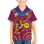 Custom AFL Brisbane Lions NAIDOC Week Hawaiian Shirt Keep The Fire Burning Indigenous Art