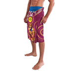 Custom AFL Brisbane Lions NAIDOC Week Lavalava Keep The Fire Burning Indigenous Art