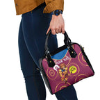 Custom AFL Brisbane Lions NAIDOC Week Shoulder Handbag Keep The Fire Burning Indigenous Art