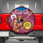 Custom AFL Brisbane Lions NAIDOC Week Spare Tire Cover Keep The Fire Burning Indigenous Art
