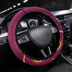 AFL Brisbane Lions NAIDOC Week Steering Wheel Cover Keep The Fire Burning Indigenous Art