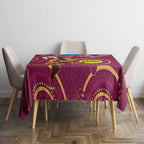 Custom AFL Brisbane Lions NAIDOC Week Tablecloth Keep The Fire Burning Indigenous Art