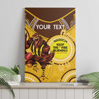 Custom AFL Hawkthorn NAIDOC Week Canvas Wall Art Keep The Fire Burning Indigenous Art