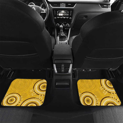 Custom AFL Hawkthorn NAIDOC Week Car Mats Keep The Fire Burning Indigenous Art