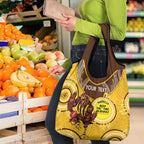 Custom AFL Hawkthorn NAIDOC Week Grocery Bag Keep The Fire Burning Indigenous Art