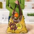 Custom AFL Hawkthorn NAIDOC Week Grocery Bag Keep The Fire Burning Indigenous Art