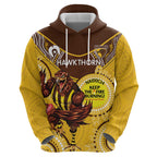 Custom AFL Hawkthorn NAIDOC Week Hoodie Keep The Fire Burning Indigenous Art