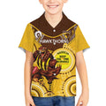 Custom AFL Hawkthorn NAIDOC Week Kid Hawaiian Shirt Keep The Fire Burning Indigenous Art