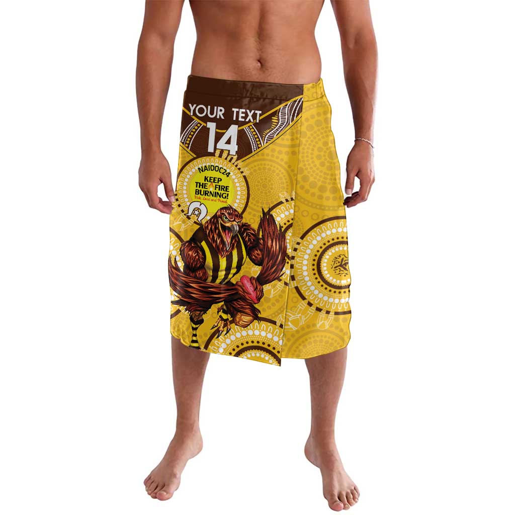 Custom AFL Hawkthorn NAIDOC Week Lavalava Keep The Fire Burning Indigenous Art