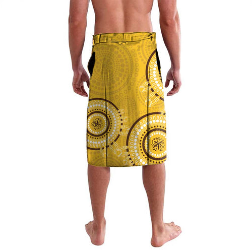 Custom AFL Hawkthorn NAIDOC Week Lavalava Keep The Fire Burning Indigenous Art