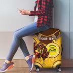Custom AFL Hawkthorn NAIDOC Week Luggage Cover Keep The Fire Burning Indigenous Art