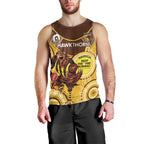Custom AFL Hawkthorn NAIDOC Week Men Tank Top Keep The Fire Burning Indigenous Art