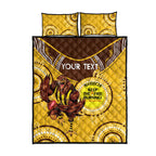 Custom AFL Hawkthorn NAIDOC Week Quilt Bed Set Keep The Fire Burning Indigenous Art