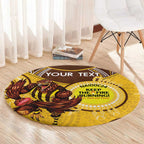 Custom AFL Hawkthorn NAIDOC Week Round Carpet Keep The Fire Burning Indigenous Art