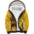 Custom AFL Hawkthorn NAIDOC Week Sherpa Hoodie Keep The Fire Burning Indigenous Art