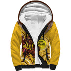 Custom AFL Hawkthorn NAIDOC Week Sherpa Hoodie Keep The Fire Burning Indigenous Art