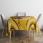 Custom AFL Hawkthorn NAIDOC Week Tablecloth Keep The Fire Burning Indigenous Art