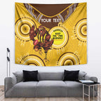 Custom AFL Hawkthorn NAIDOC Week Tapestry Keep The Fire Burning Indigenous Art